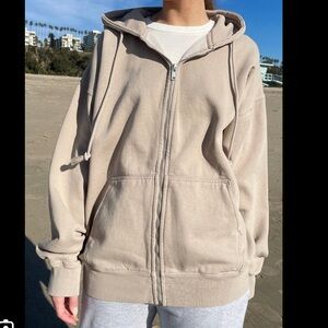 Brandy Melville Christy Tan Hoodie